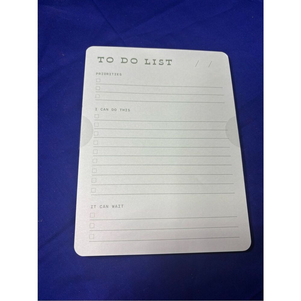 New To Do List Notepad - White 40 Pages Mothers Day Gift